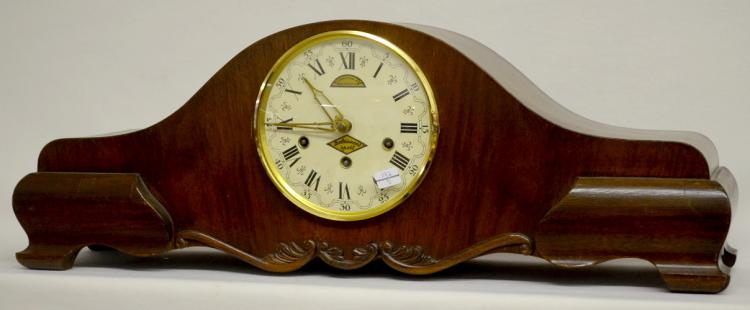 Antique French Westminster Chime Tambour Shelf Clock