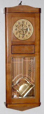 German Beveled Glass Hanging Box Clock