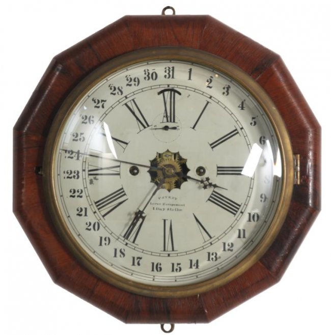 Welch Calendar Octagon Lever Clock