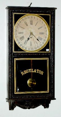 Waterbury Calendar Regulator Clock, “Crane”