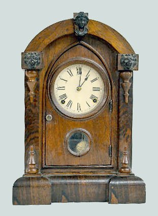 Gilbert Walnut “Keystone” Shelf Clock