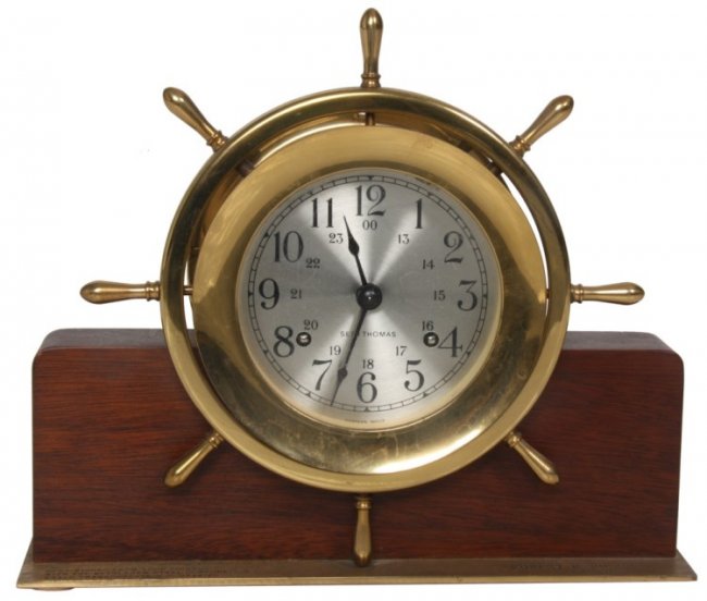 Seth Thomas Ship’s Bell Desk Clock