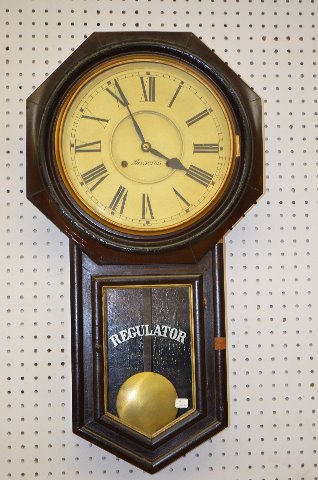 Ansonia Long Drop Office Regulator Clock