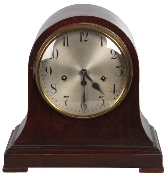 Junghans Mahogany Tambour Bracket Clock