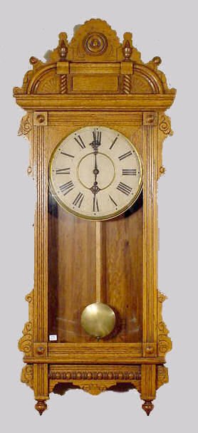 Waterbury Cambridge Oak Hanging Clock