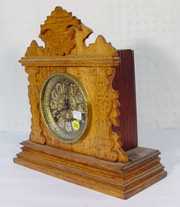 Ingraham Oak Front Shelf Clock