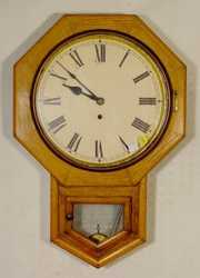 Seth Thomas Oak Octagon Drop Office Clock