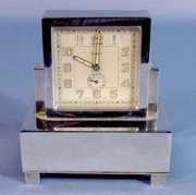 Swiss Musical Art Deco Alarm Clock