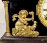 Ansonia “Verona” Black Enameled Iron Clock