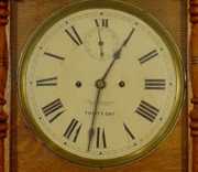 New Haven “Elfrida” 30 Day Oak Hanging Clock