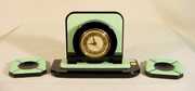3 Piece Art Deco Whitehall-Hammond Clock Set