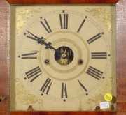 Mahogany Column Clock w/Brass Movement