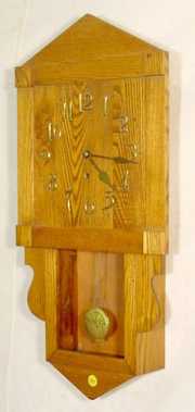 Waterbury Den No.3 Oak Hanging Clock