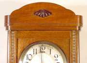 Oak Hanging Clock w/8″ Silvered Dial