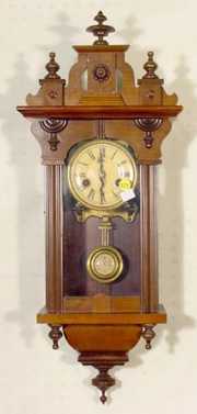 German Mahogany RA Hanging Clock