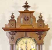 German Mahogany RA Hanging Clock