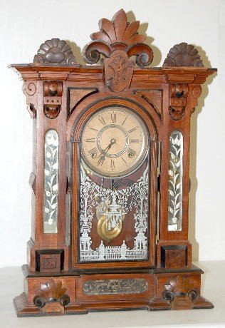 Walnut Gilbert Amphion Shelf Clock