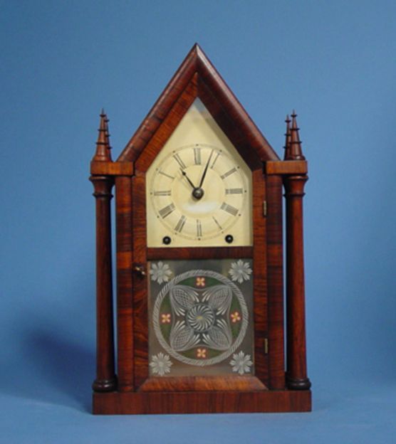 Daniel Pratt Rosewood 4 Post Steeple Clock