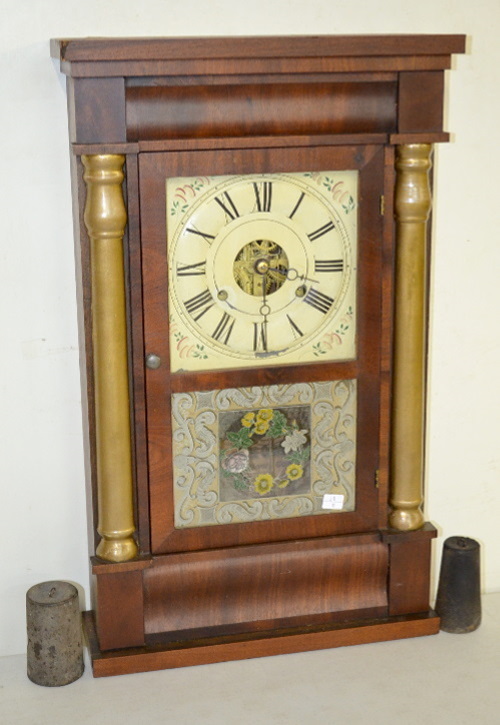Antique Seth Thomas Split Column Weight Driven Shelf Clock