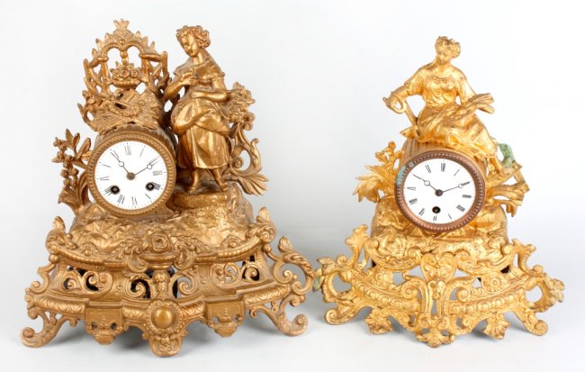 A 19th century glass clock dome