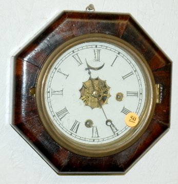 Hanging Octagon Lever Clock, Time & Bell Strike