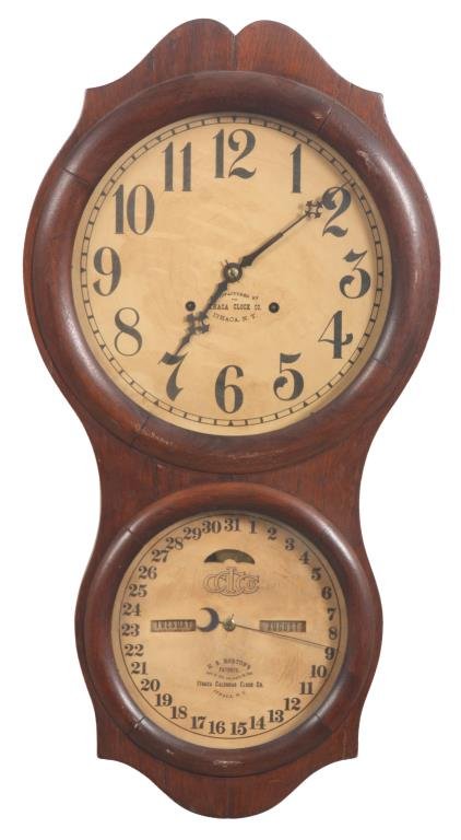 Ithaca No. 4 Double Dial Calendar Clock