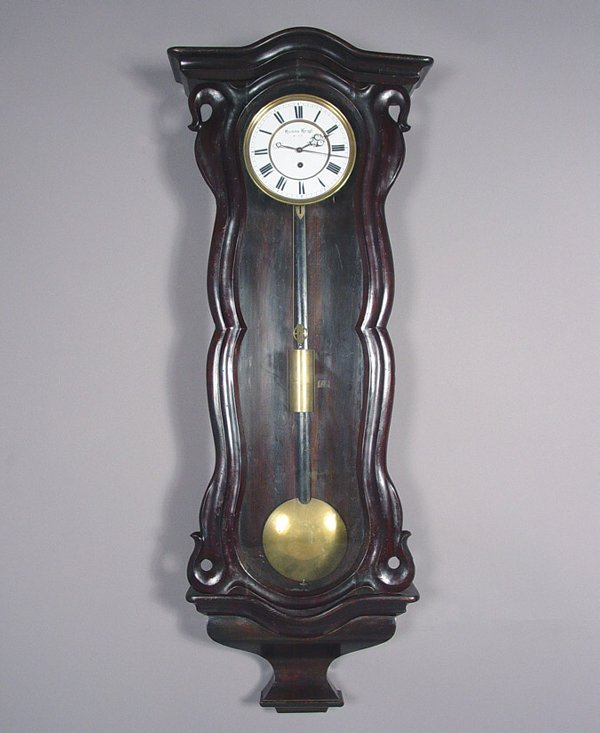 Hanns Geiel, Wien Serpentine Case Single Weight Vienna Regulator Clock