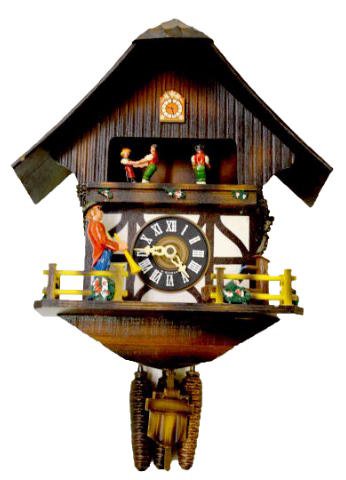 West German Musical Cuckoo Clock w/Dancers