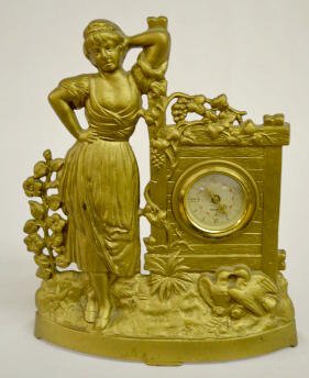 Iron lady & Lovebirds Novelty Clock