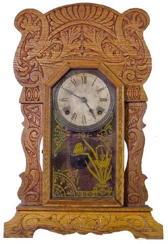 Sessions Kitchen Clock w/Dolphins On Crest