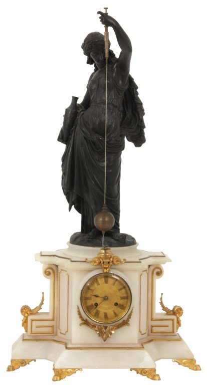 French Figural Conical Pendulum Mystery Clock