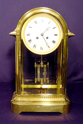 Large French Crystal Regulator Clock