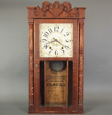 Boardman & Wells shelf clock