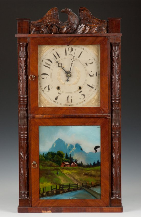 Julius Peck & Company Carved Shelf Clock