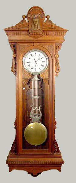 Gilbert No. 8 Weight Driven Hanging Clock