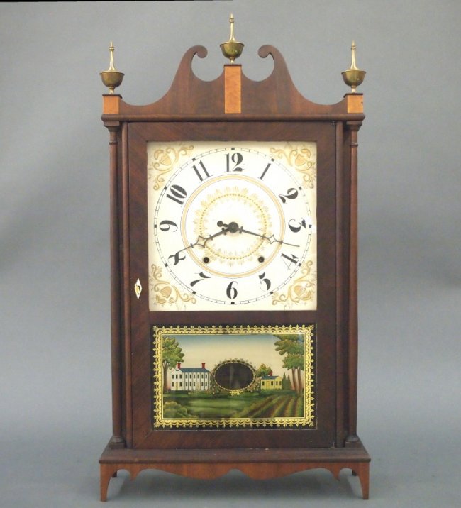 Seth Thomas pillar & scroll shelf clock