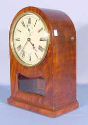 Mahogany Veneer Clock w/Time Only Movement