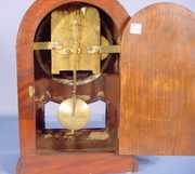 Mahogany Veneer Clock w/Time Only Movement