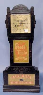 Reed’s Tonic Advertising Miniature Clock