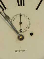 Seth Thomas No.3 8 Day Time Only Oak Clock