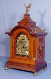 Inlaid Mahogany Bigelow & Kennard Chime Clock