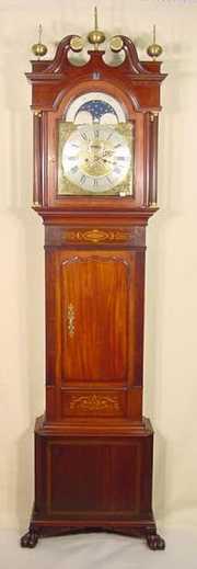 Large Mahogany Grandfathers Clock