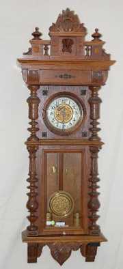 Gustav Becker 2 Wt. Oak Clock