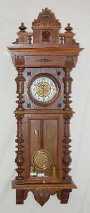 Gustav Becker 2 Wt. Oak Clock