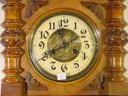 German 8 Day Hanging Walnut Clock