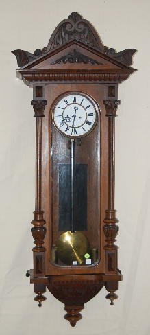 2 Wt. Unsigned Walnut Clock