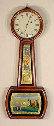 Old Time Only Weight Driven Banjo Clock