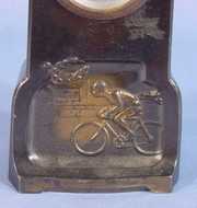 Copper Clad Bicycle Racer Desk Clock