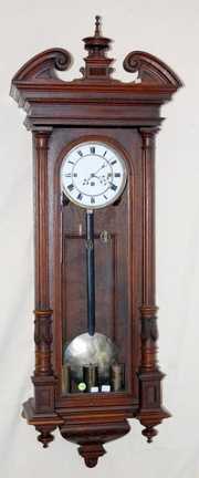 3 Wt. Unsigned Walnut Clock
