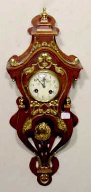 Miniature Art Nouveau Hanging Clock